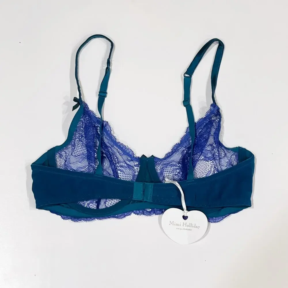 NEW Mimi Holliday 36C Allure Lace Underwire Comfort Bra Damaris Sheer Lingerie - Picture 4 of 12